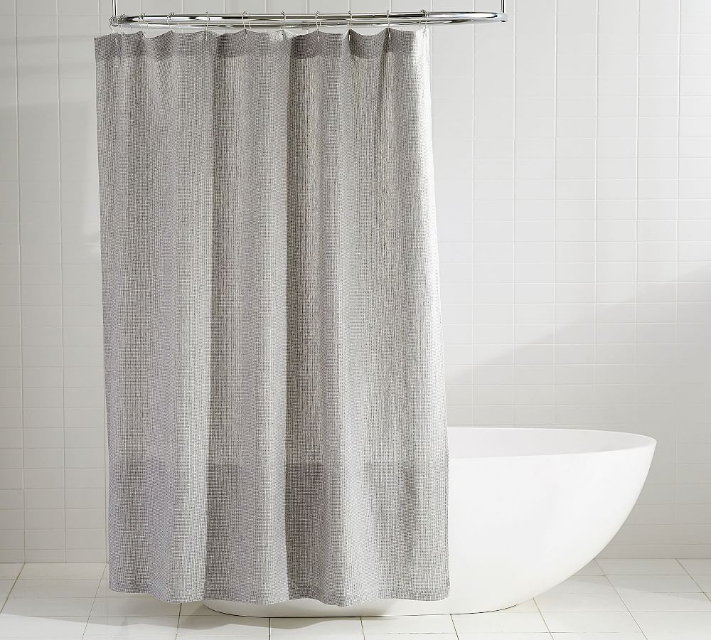 Dwell™ European Waffle Shower Curtain 1