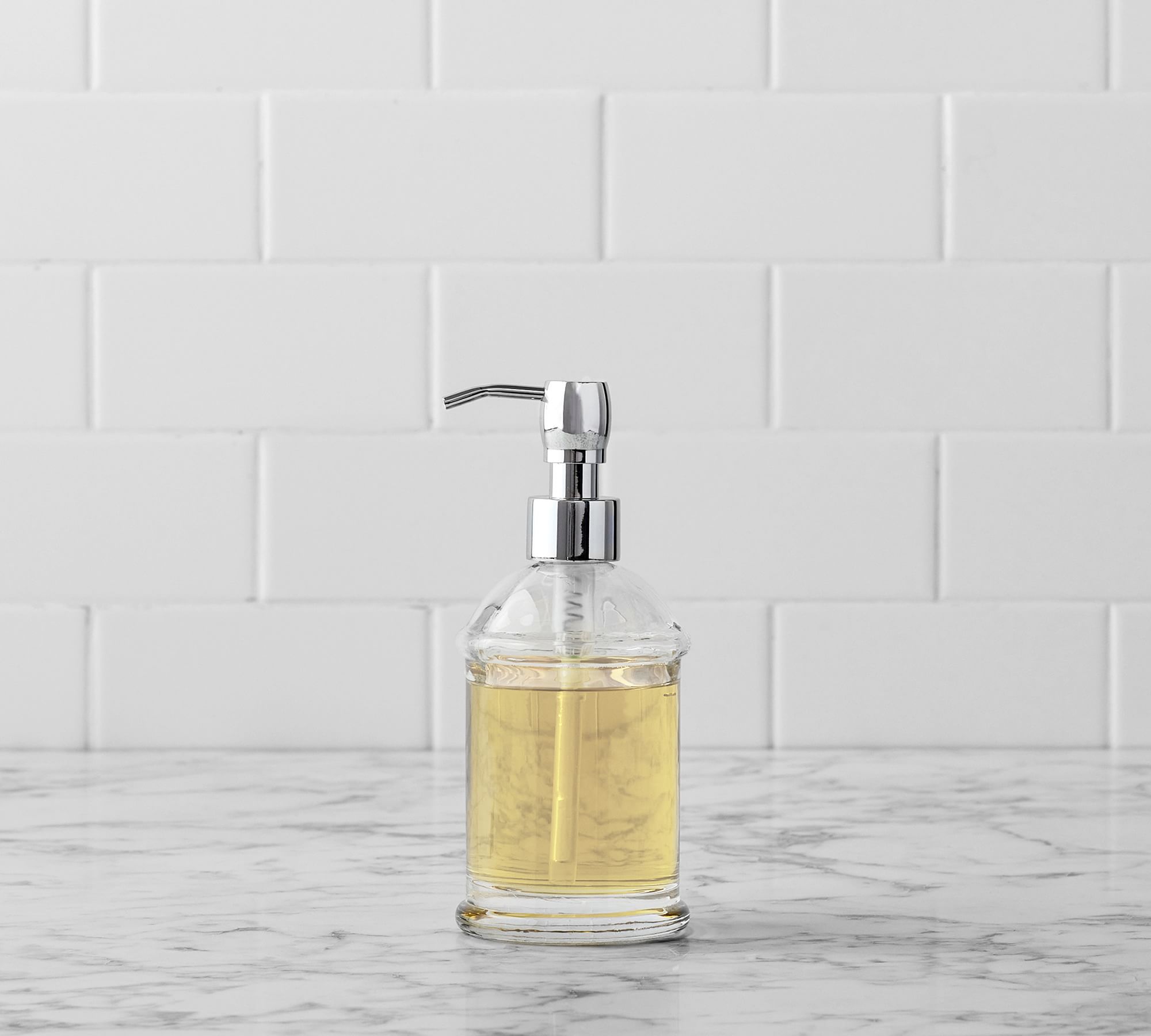 Dwell™ Classic Handcrafted Glass Bathroom Accessories Bundle 3