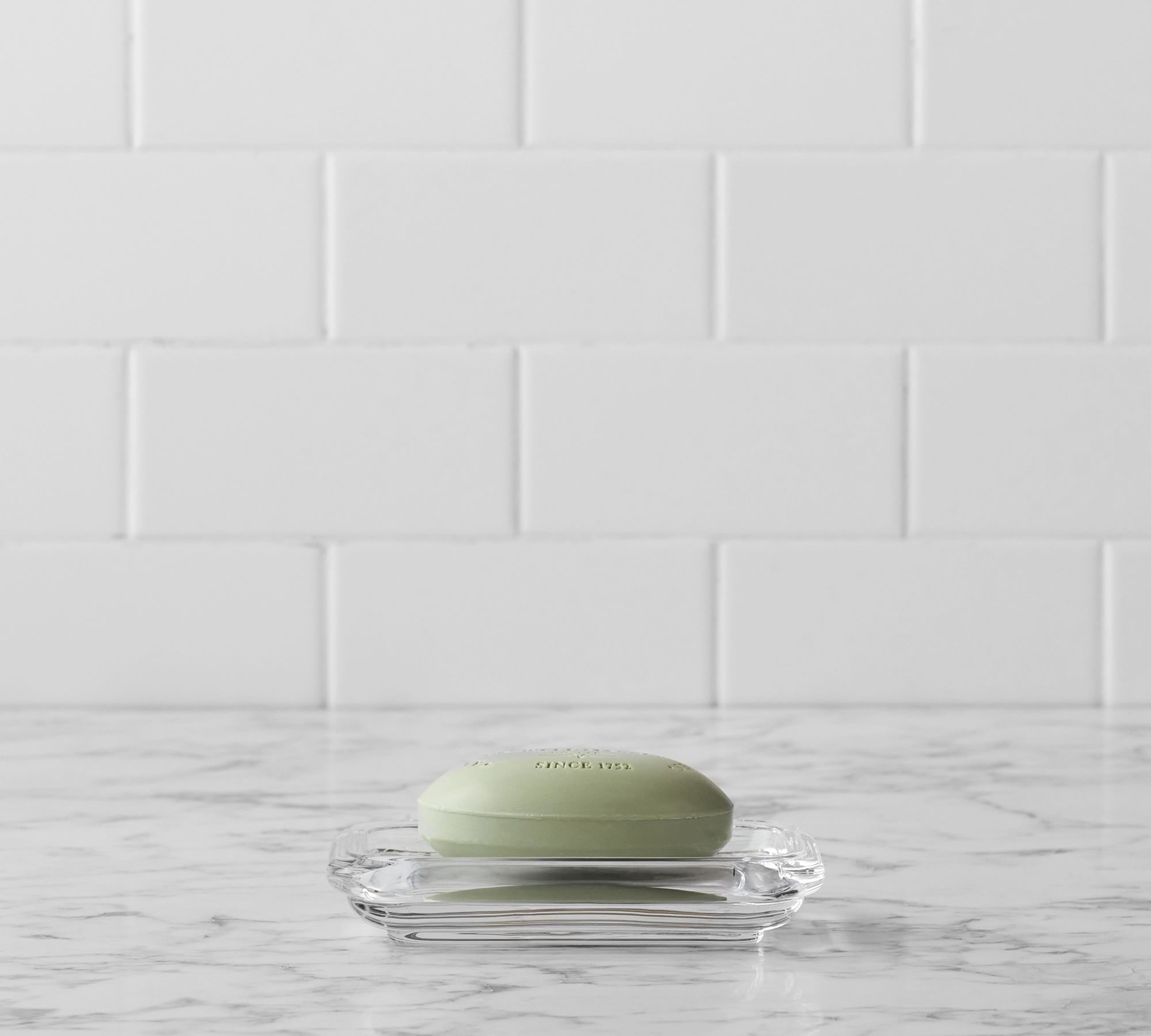 Dwell™ Classic Handcrafted Glass Bathroom Accessories Bundle 3