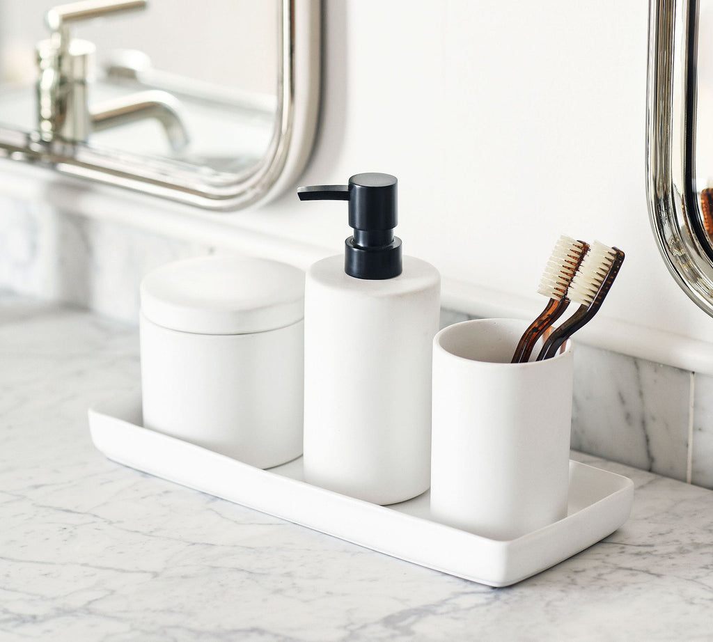 Dwell™ Mason Stoneware Bathroom Accessories Bundle 2