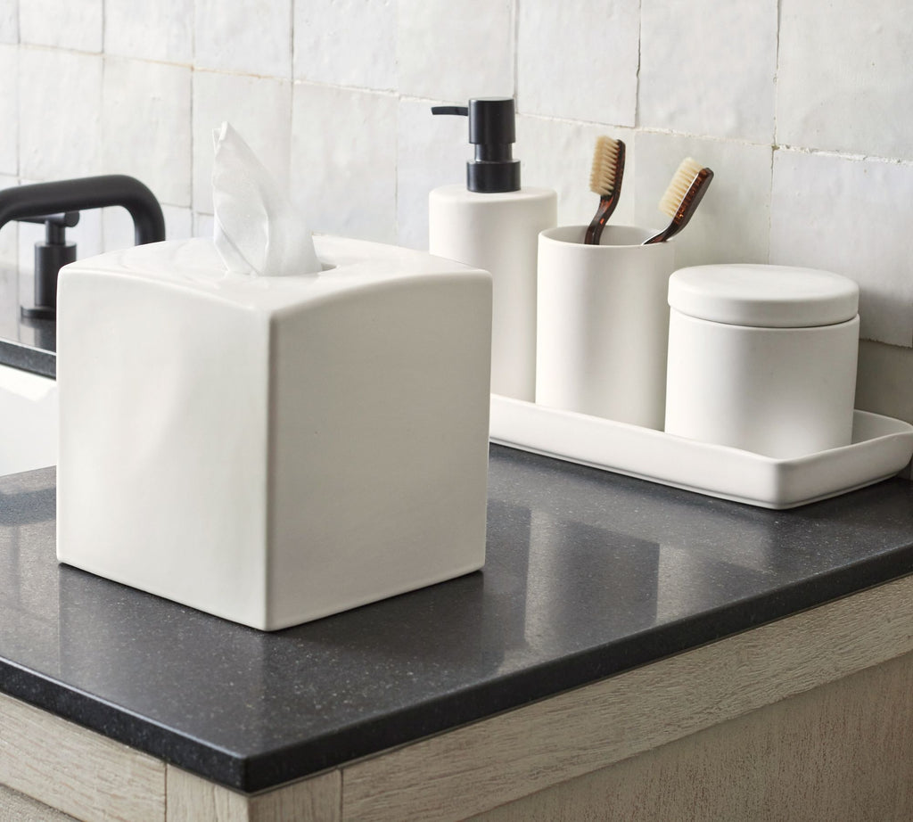 Dwell™ Mason Stoneware Bathroom Accessories Bundle 2