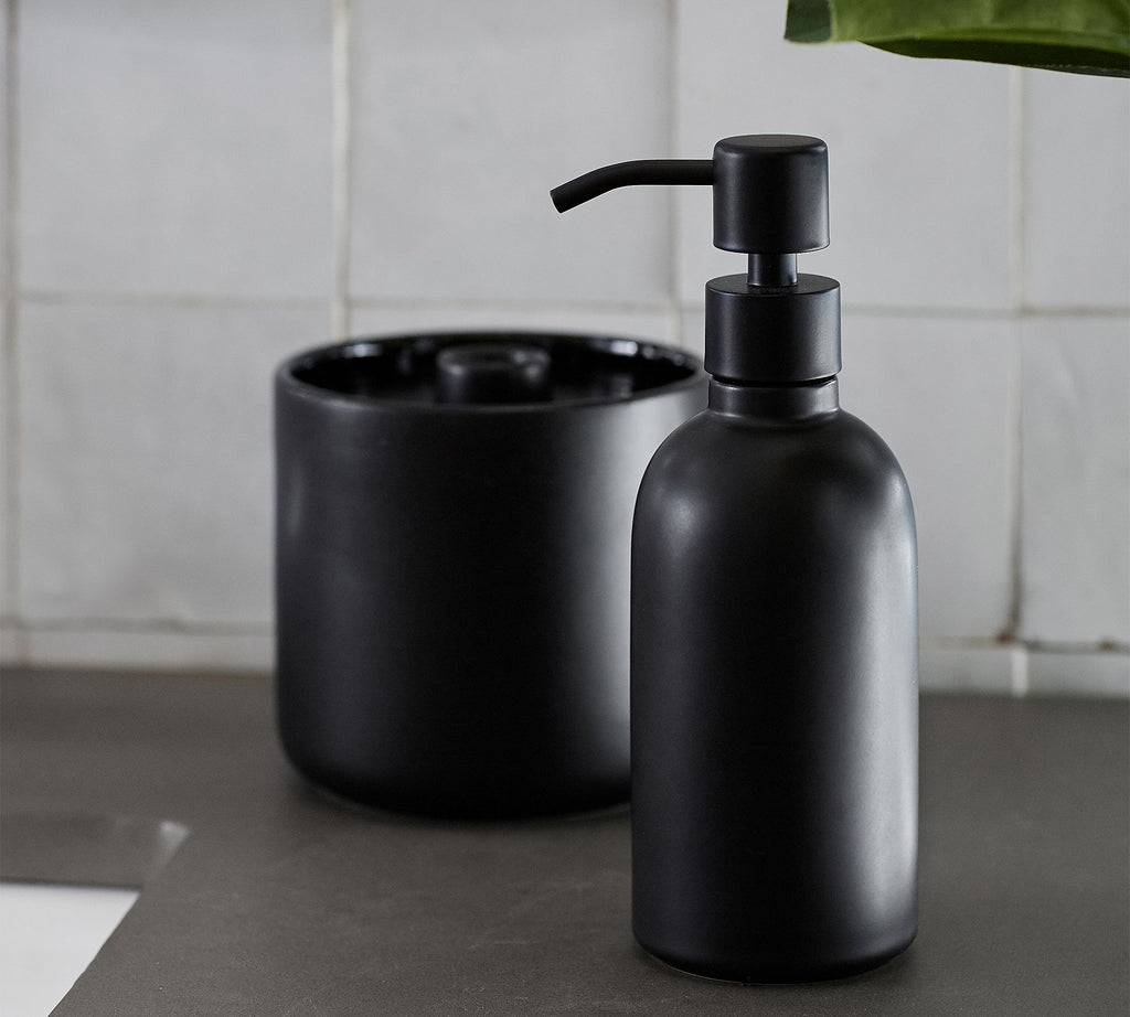 Dwell™ Matte Black Porcelain Bathroom Accessories Bundle 4
