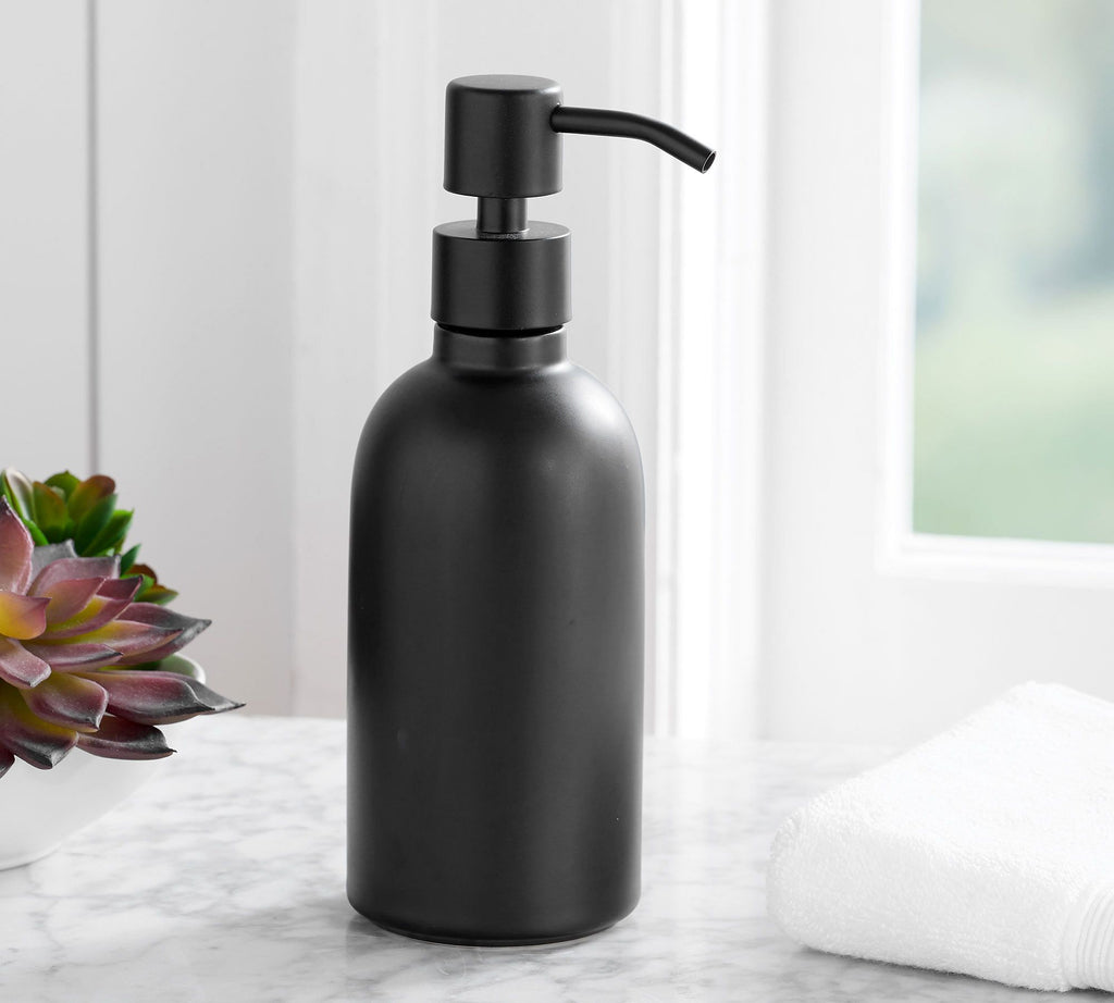 Dwell™ Matte Black Porcelain Bathroom Accessories Bundle 4