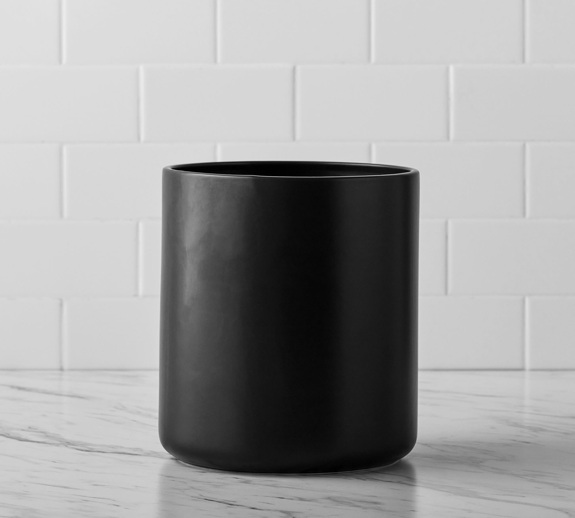 Dwell™ Matte Black Porcelain Bathroom Accessories Bundle 4
